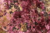 Fibrous Roselite Crystals on Matrix - Morocco #99402-1
